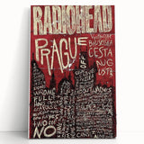 Radiohead Retro Poster Art - Vintage Music Concert Print - Prague