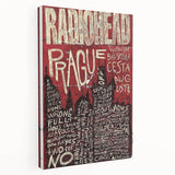 Radiohead Retro Poster Art - Vintage Music Concert Print - Prague