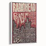 Radiohead Retro Poster Art - Vintage Music Concert Print - Prague