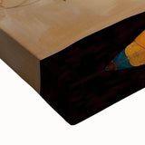 Golden Tree of Life Wall Art – Abstract Floral Canvas for Living Room