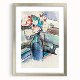 Impressionism Wall Art: Roses in a Bottle by Paul Cézanne Prints
