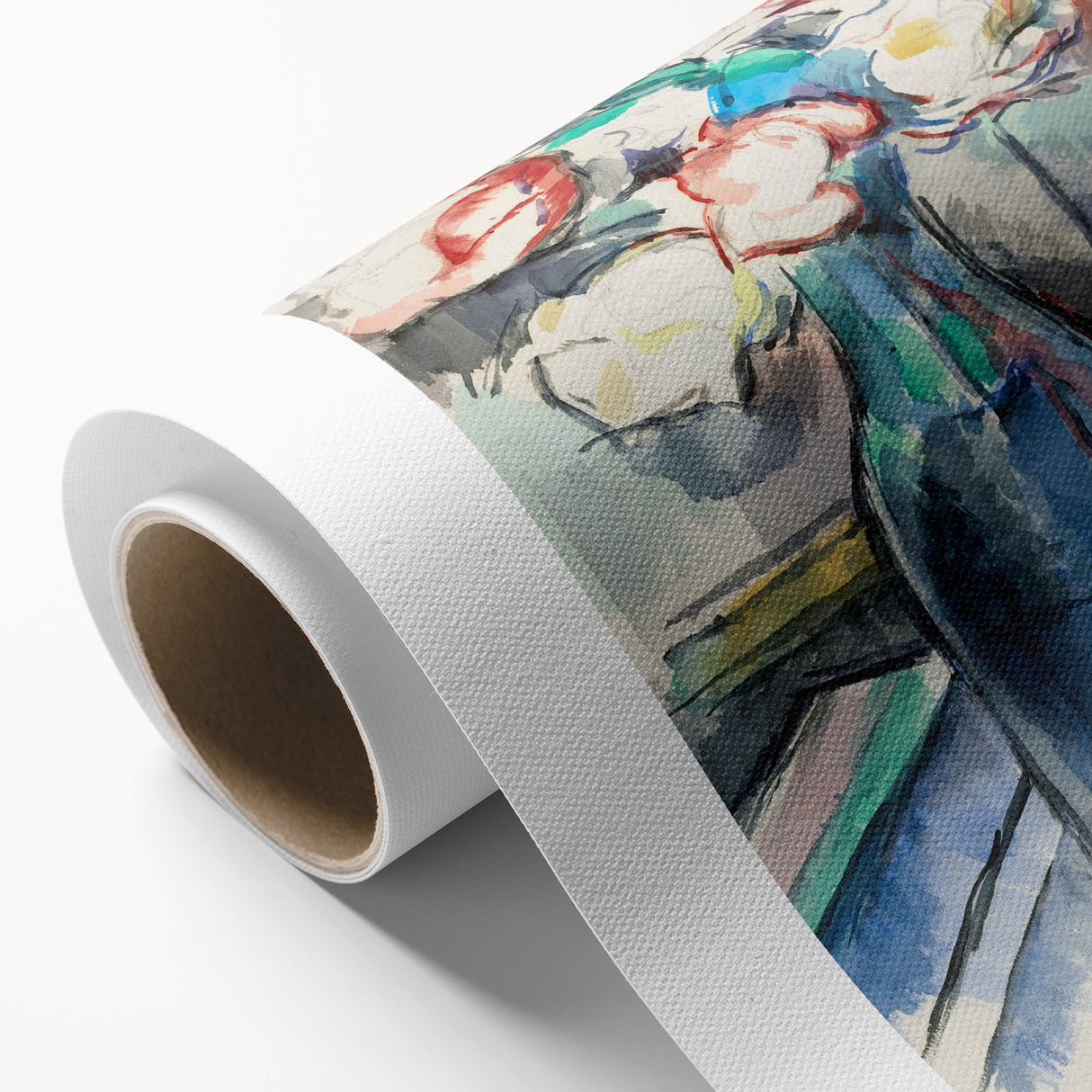 Impressionism Wall Art: Roses in a Bottle by Paul Cézanne Prints