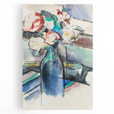 Impressionism Wall Art: Roses in a Bottle by Paul Cézanne Prints