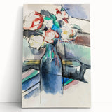 Impressionism Wall Art: Roses in a Bottle by Paul Cézanne Prints