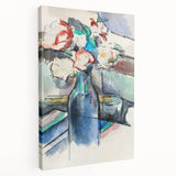 Impressionism Wall Art: Roses in a Bottle by Paul Cézanne Prints