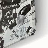 Radiohead Retro Poster - Black and White Collage - Vintage Music Art