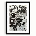 Radiohead Retro Poster - Black and White Collage - Vintage Music Art