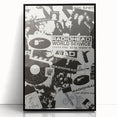 Radiohead Retro Poster - Black and White Collage - Vintage Music Art