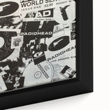 Radiohead Retro Poster - Black and White Collage - Vintage Music Art