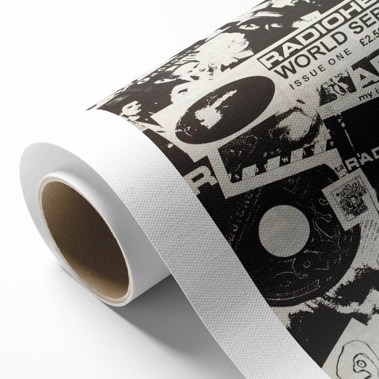 Radiohead Retro Poster - Black and White Collage - Vintage Music Art