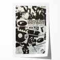 Radiohead Retro Poster - Black and White Collage - Vintage Music Art