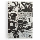 Radiohead Retro Poster - Black and White Collage - Vintage Music Art