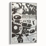 Radiohead Retro Poster - Black and White Collage - Vintage Music Art