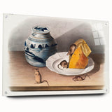 Romanticism Art: Mouse and Cheese Still Life by Audubon