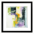 Geometric Abstract Wall Decor – Green, Purple & Yellow Expression
