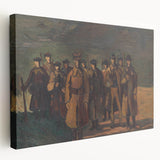 Expressionist Soldiers Scene – Bold Historical Wall Art