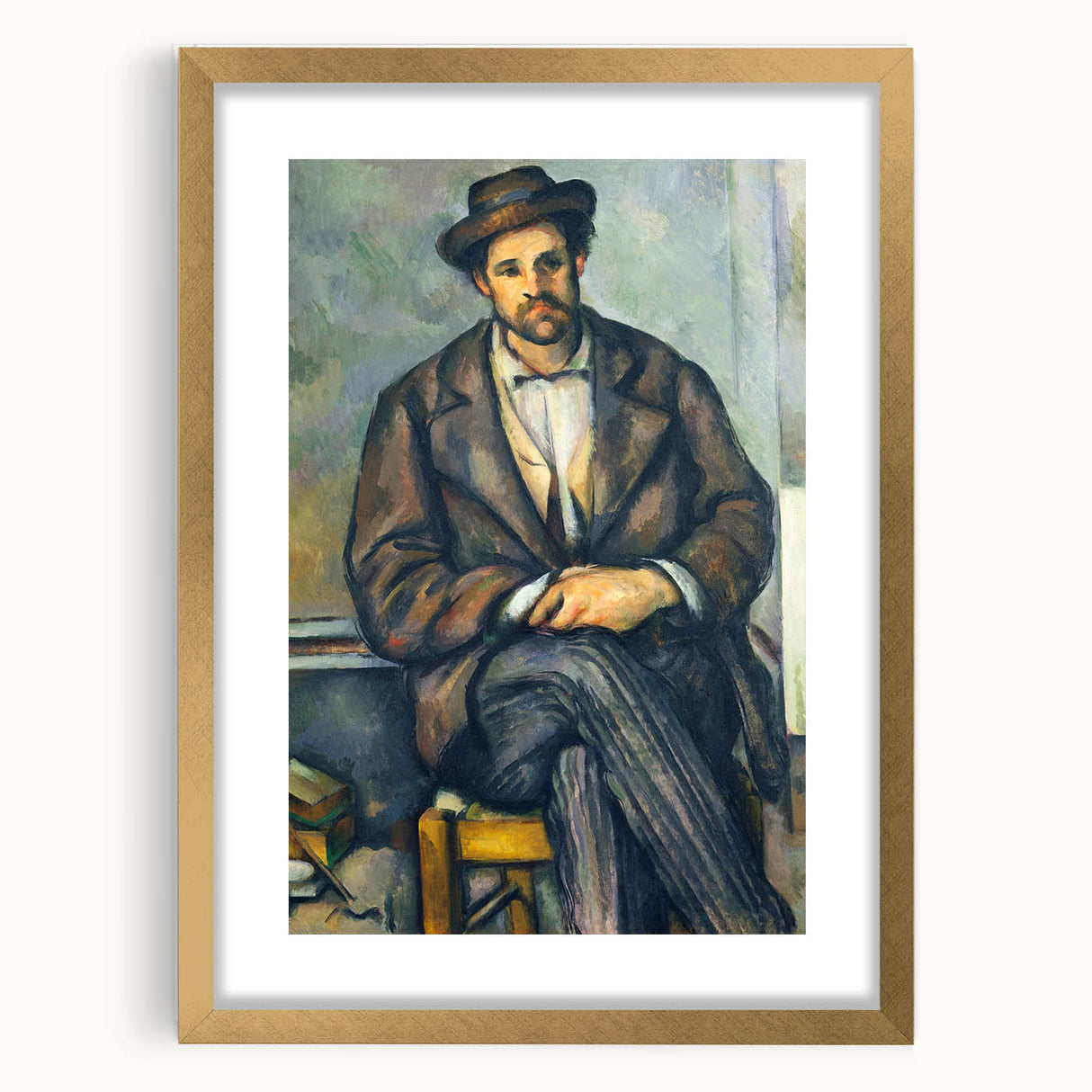 Impressionism Wall Art: Seated Peasant by Paul Cézanne Prints