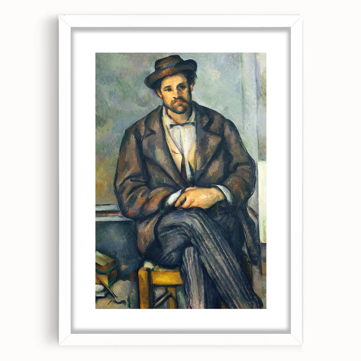Impressionism Wall Art: Seated Peasant by Paul Cézanne Prints