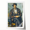 Impressionism Wall Art: Seated Peasant by Paul Cézanne Prints