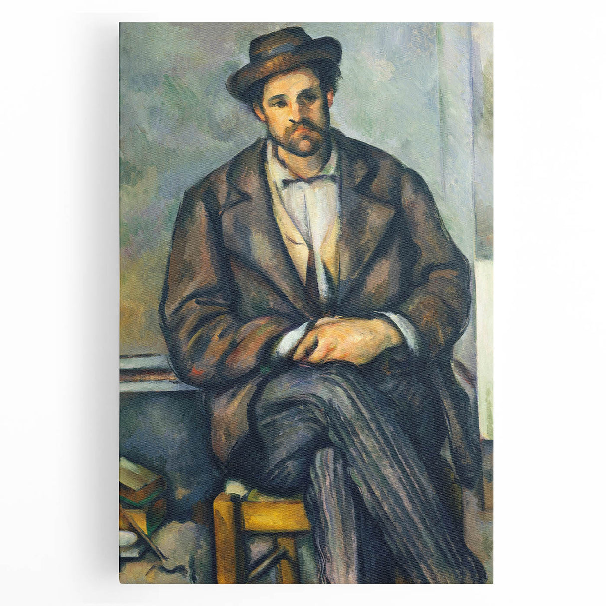 Impressionism Wall Art: Seated Peasant by Paul Cézanne Prints