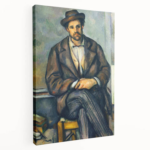 Impressionism Wall Art: Seated Peasant by Paul Cézanne Prints