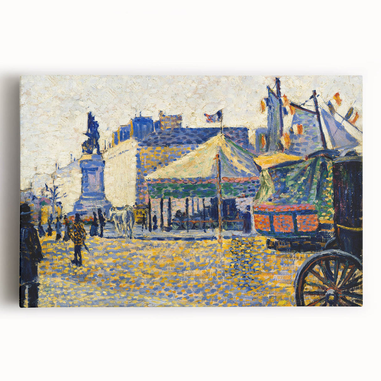 Modern Wall Art - Place de Clichy by Paul Signac - Parisian Cityscape Decor