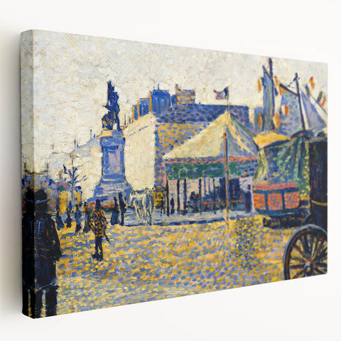 Modern Wall Art - Place de Clichy by Paul Signac - Parisian Cityscape Decor