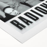 Radiohead Retro Poster - Black and White Band Photo - Vintage Music Art
