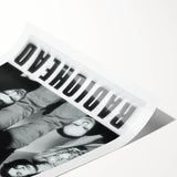 Radiohead Retro Poster - Black and White Band Photo - Vintage Music Art