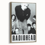 Radiohead Retro Poster - Black and White Band Photo - Vintage Music Art