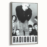Radiohead Retro Poster - Black and White Band Photo - Vintage Music Art