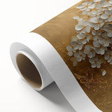 Golden Tree of Life Wall Art – Elegant Floral Canvas for Living Room