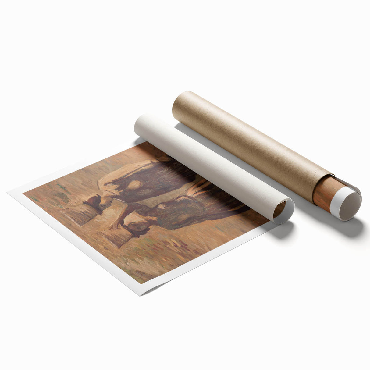 Expressionist Water Bearers – Rustic Figurative Wall Art