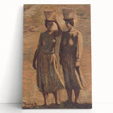 Expressionist Water Bearers – Rustic Figurative Wall Art