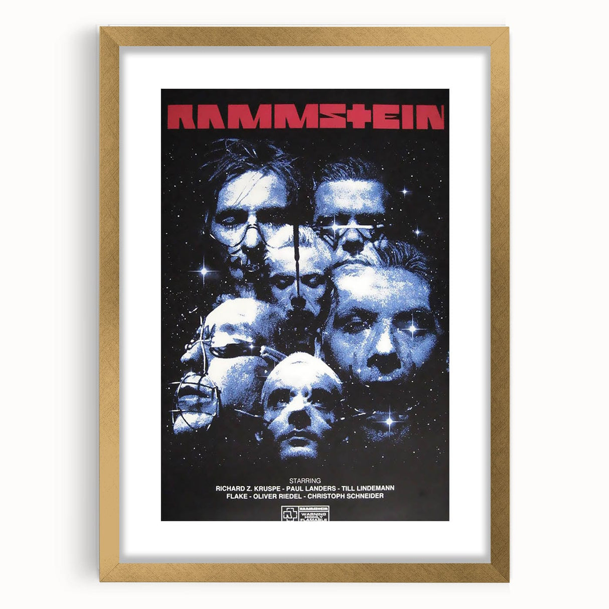 Rammstein Retro Poster - Cosmic Band Art - Vintage Concert Print