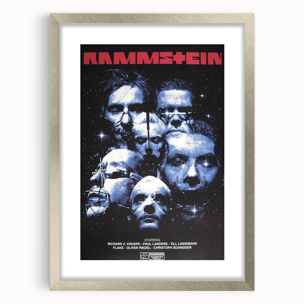 Rammstein Retro Poster - Cosmic Band Art - Vintage Concert Print