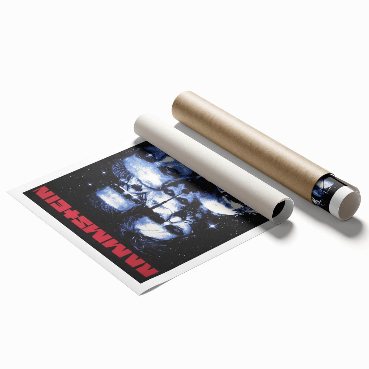 Rammstein Retro Poster - Cosmic Band Art - Vintage Concert Print