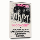 Ramones Retro Poster - Vintage Concert Art - Rocket to Russia 1978