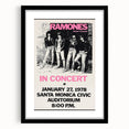 Ramones Retro Poster - Vintage Concert Art - Rocket to Russia 1978