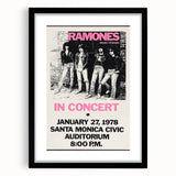 Ramones Retro Poster - Vintage Concert Art - Rocket to Russia 1978