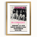 Ramones Retro Poster - Vintage Concert Art - Rocket to Russia 1978