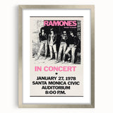 Ramones Retro Poster - Vintage Concert Art - Rocket to Russia 1978