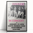 Ramones Retro Poster - Vintage Concert Art - Rocket to Russia 1978