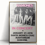 Ramones Retro Poster - Vintage Concert Art - Rocket to Russia 1978
