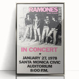 Ramones Retro Poster - Vintage Concert Art - Rocket to Russia 1978