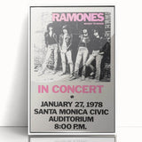 Ramones Retro Poster - Vintage Concert Art - Rocket to Russia 1978