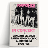 Ramones Retro Poster - Vintage Concert Art - Rocket to Russia 1978