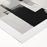 Abstract minimalist wall art design on rolled canvas, showcasing soft pastel colors and geometric shapes, ideal for modern home decor. Packaged securely in a tube.