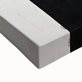 Abstract minimalist wall art on stretched canvas, showcasing a blend of soft pastel colors and geometric shapes, ideal for modern home decor.