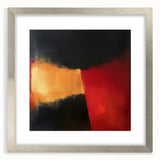 Colorful Abstract Wall Art – Red, Gold & Black Modern Expression